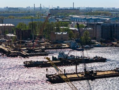 В Петербурге начали возводить шестую опору Большого Смоленского моста