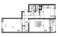 Планировка двухкомнатной квартиры площадью 60.67 кв.м.