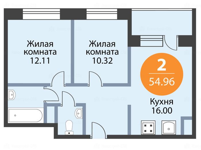 Купить 2 комнатную квартиру на васильевском острове