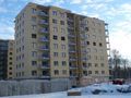 Монтаж оконных блоков 13 корпуса выполнен на 80%. Фото от 13.02.2013 года.