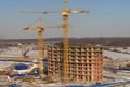 Ход строительства ЖК «Флагман» в Кудрово. Фото от 13.03.2013 г.