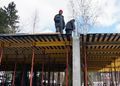 Ход строительства ЖСК «Поместье у Озера». Фото от 27.03.2013 года.