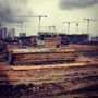 Ход строительства ЖК «Охтинская Дуга». Апрель 2014 года.