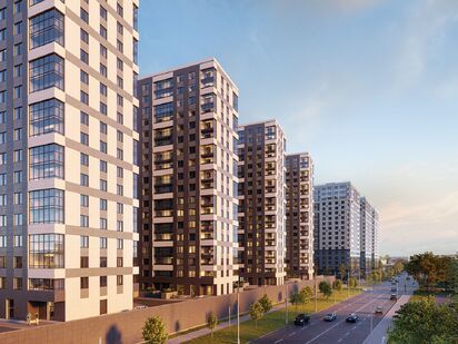 Четыре высотные секции 19-этажного корпуса будут построены на стилобате. ЖК «Московские ворота II»|Новострой-СПб