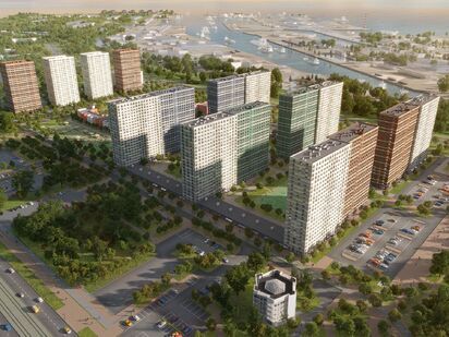 Проект демонстрирует комплексный подход, подразумевающий создание комфортной жилой среды со своей внутренней инфраструктурой, уютными дворами, паркингами, дорожными проездами. ЖК «Морская миля»|Новострой-СПб
