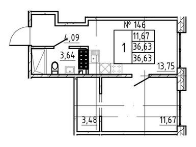 Планировки 2-к. апартаменты в Апарт-комплекс «17/33 RESIDENCE на Петровском острове»
