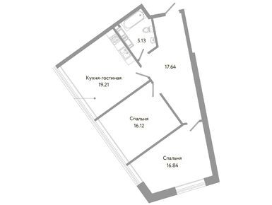 Планировки 3-к. апартаменты в Апарт-отель Next (Некст)