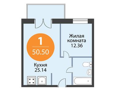 1-комнатная 50.50 кв.м, ЖК Magnifika Residence (Магнифика Резиденс), 21 466 512 руб.