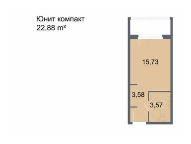Студия 22.88 кв.м, Инвест-отель «Про.Молодость», 5 046 310 руб.