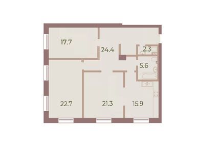 Планировки трехкомнатные в ЖК Neva Haus (Нева Хаус)