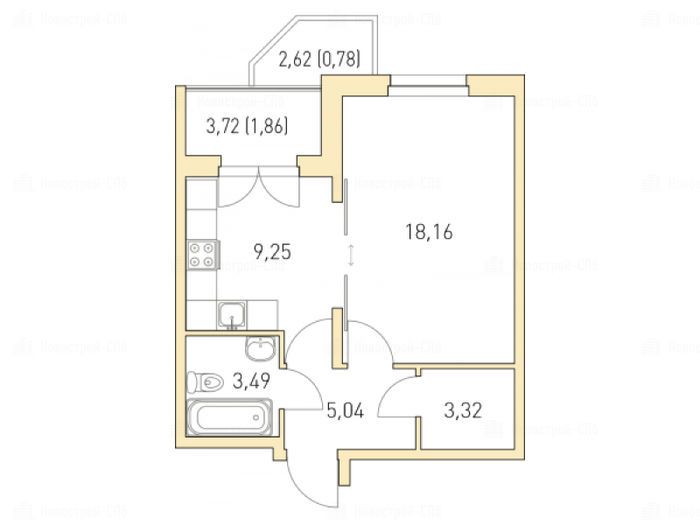 Купить Студию Вторичка Жк Горки Парк