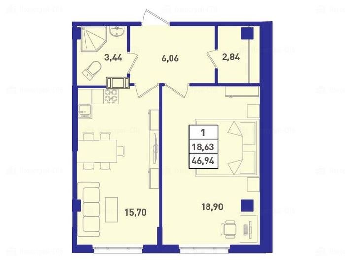 Купить Однокомнатную Квартиру В Спб Девяткино