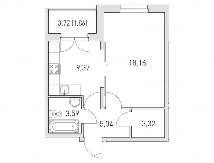 Купить Студию Вторичка Жк Горки Парк