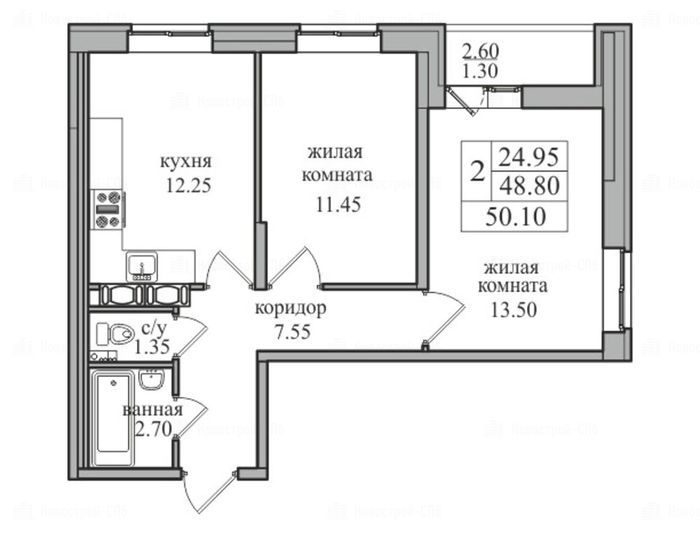 Купить Однокомнатную Квартиру Парнас Северная Долина